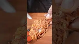 🔥 ASMR Lays Chicken | Extra Crispy Potato Crust | Satisfying Crunch Sounds  #shorts #asmr
