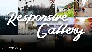 Responsive Image Gallery Layout using CSS Grid | CSS Grid Responsive Image Gallery Tutorial