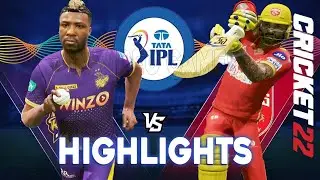 Kolkata Knight Riders vs Punjab Kings Gameplay #realcricket22 #ipl2023
