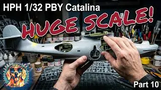 HPH Models 1/32 PBY Catalina Часть 10. Половинки фюзеляжа соединены.
