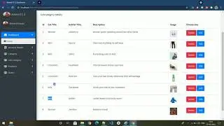Admin Panel--10 EDIT and DELETE  Sub-Category In admin panel |How to edit and delete subCategory