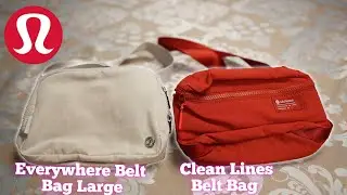 Lululemon Everywhere Belt Bag Large vs Clean Lines Belt Bag