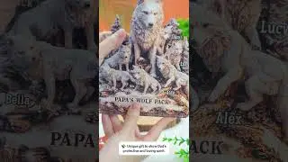 Papa&rsquo;s Wolf Personalized Acrylic Plaque &ndash; The Perfect Gift for Dad 2025