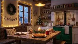 It’s Snowing Outside ❄️ Oldies Playing in Another Room & Cozy Fireplace