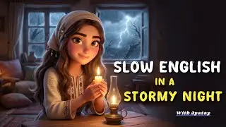 Storm Night English Lesson | Thunder, Rain & Real-Life Vocabulary 