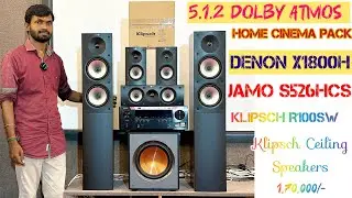 Denon - Jamo - Klipsch 5.1.2 Dolby Atmos Home Cinema Pack for Sale