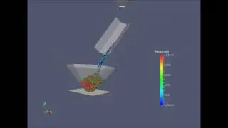 Discharge from hopper with XDEM