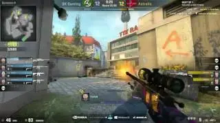Fallen Highlight 4kills AWP  vs Astralis (OVERPASS) #CSGO