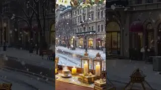 Snowy Winter Morning Coffee Shop ☕❄️ | Smooth Cozy Jazz, Calm Relaxing Music for Work