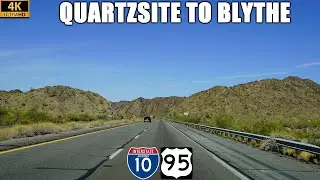 Interstate 10 & US-95: Quartzsite, Arizona to Blythe, California