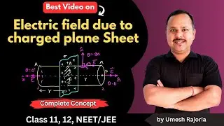 Electric Field due to charged plane sheet | Electric charges and field | 12 Physics | #cbse