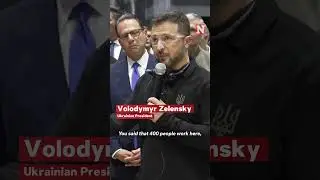 Zelensky Visits Scranton Munitions Plant To Thank Workers