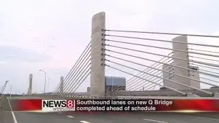Rolling along on the new Q Bridge