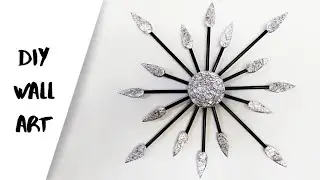 How to make wall decorations with aluminium foil | Aluminium foil wall hanging