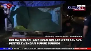 POLDA SUMSEL AMANKAN DELAPAN TERSANGKA PENYELEWENGAN PUPUK SUBSIDI