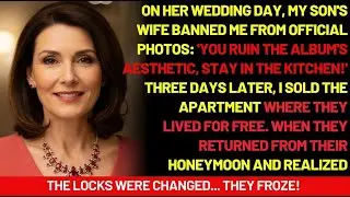 On her wedding day, myson's wife banned me fromofficial photos: 'you ruinthe album's aesthetic...