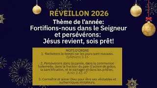 Culte du réveillon 2025 - Pasteur Didier N. Mutyebele