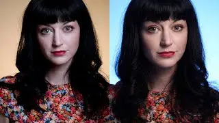 Changing color tone with gels for portraits