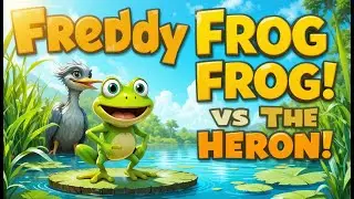 🐸 Freddy Frog and the Hungry Heron | Fun Kids Story | Moral Story for Children 🐦