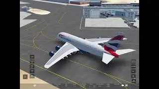 Landing at Lisbon airport in Portugal Airbus 380