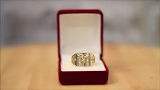 Gold Religious Ring Christian Ring - Jesus Christ Cross
