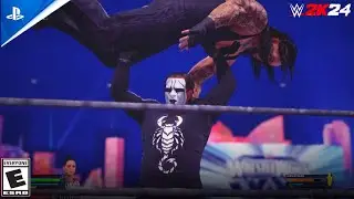 WWE WRESTLEMANIA : STING VS THE UNDERTAKER | 2K24 | PS5 #2kgames #wwe #sony #ps5share 