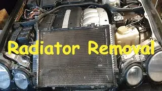 Снятие радиатора Mercedes w210 E220, E320, E270, E400