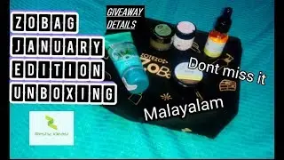 ZOBAG January Edition Unboxing & review| Giveaway details