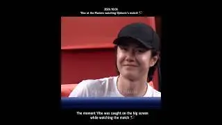 Training on the track by day, watching tennis by night  👊 what amazing energy! #wangyibo