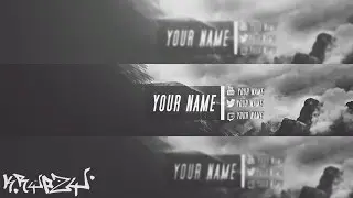 FREE YOUTUBE BANNER TEMPLATE (PSD) #3 | FREE DOWNLOAD (2016)