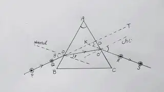 10 Class physics practical 12.4 drawing | Triangular prism drawing