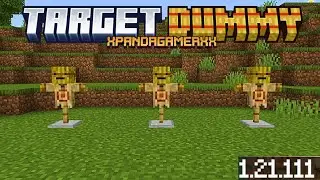 Target Dummy Add-on &ndash; The BEST Way to Test Weapons in MCPE 1.21+