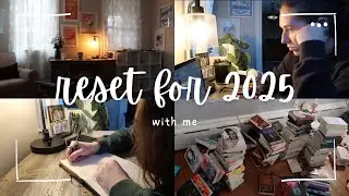 reset for 2025 w/ me | office makeover, cleaning, reflecting and goals