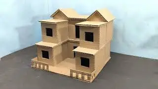How To  build a cardboard House | DIY Craft House | Cardboard House 