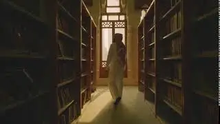 Man Walk in Library / Free Footage