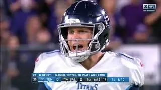 1st TD drive Titans vs Ravens Playoff Game w/ Mike Keith 2020