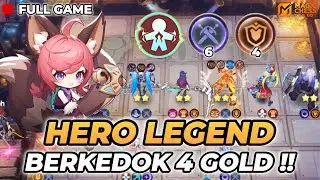 Hero Legend Berkedok 4 Gold!! Combo Metro 6 Swordman + 4 Defender | Magic Chess