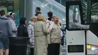 Boarding Tour Bus Stock Video