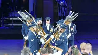 Basel Tattoo 2022 United States Airforce Honor Guard Drill Team , USA  - Dress Rehearsal - 12