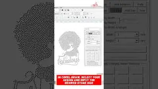 How to resize a rhinestone template design in Corel Draw