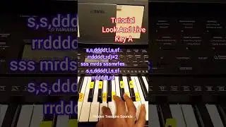 Look And Live: Hymn  pianotutorial/ solfanotes Using Reggae beat. Key A. #hymn #solfanotes #piano