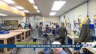 Lincoln Bike Kitchen celebrates milestone of 1,500 bikes donated in 2024