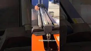 Hogi Oval square shapes metal sheet rolling machine 4 roller plate bending machine #oval  #roller