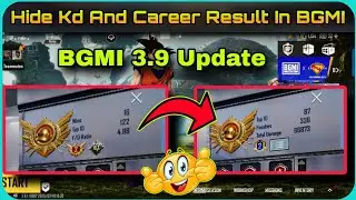 HIDE KD AND CAREER RESULT IN BGMI || BGMI NEW UPDATE KD HIDE 🤔🤔