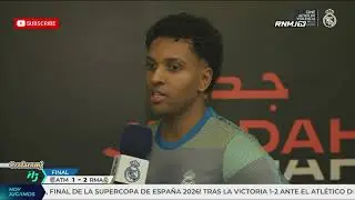Declaraciones RODRYGO GOES post Atl&eacute;tico de Madrid 1-2 Real Madrid (08/01/2026)