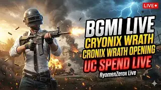 BGMI LIVE | Cryonix Wrath UC Opening 💎 Luck or RIP? | Hot Drop Rush | 1v4 Clutches 🔥