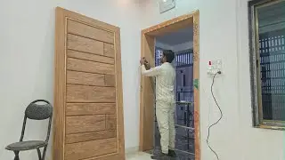 Jeet home decoration shorts Solid Wood Door frame making #woodworking #furniture