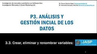 3 3 Crear eliminar renombrar y recodificar variables JASP