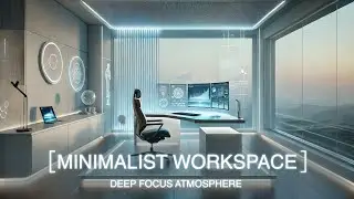 🔷✨ Minimalist Workspace Ambience | Deep Focus & Productivity 🎧💡