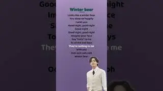 Winter bear - Taehyung Song (Lyrics) #kpop #idol #bts #army #taehyung #song #lyrics #viral #shorts